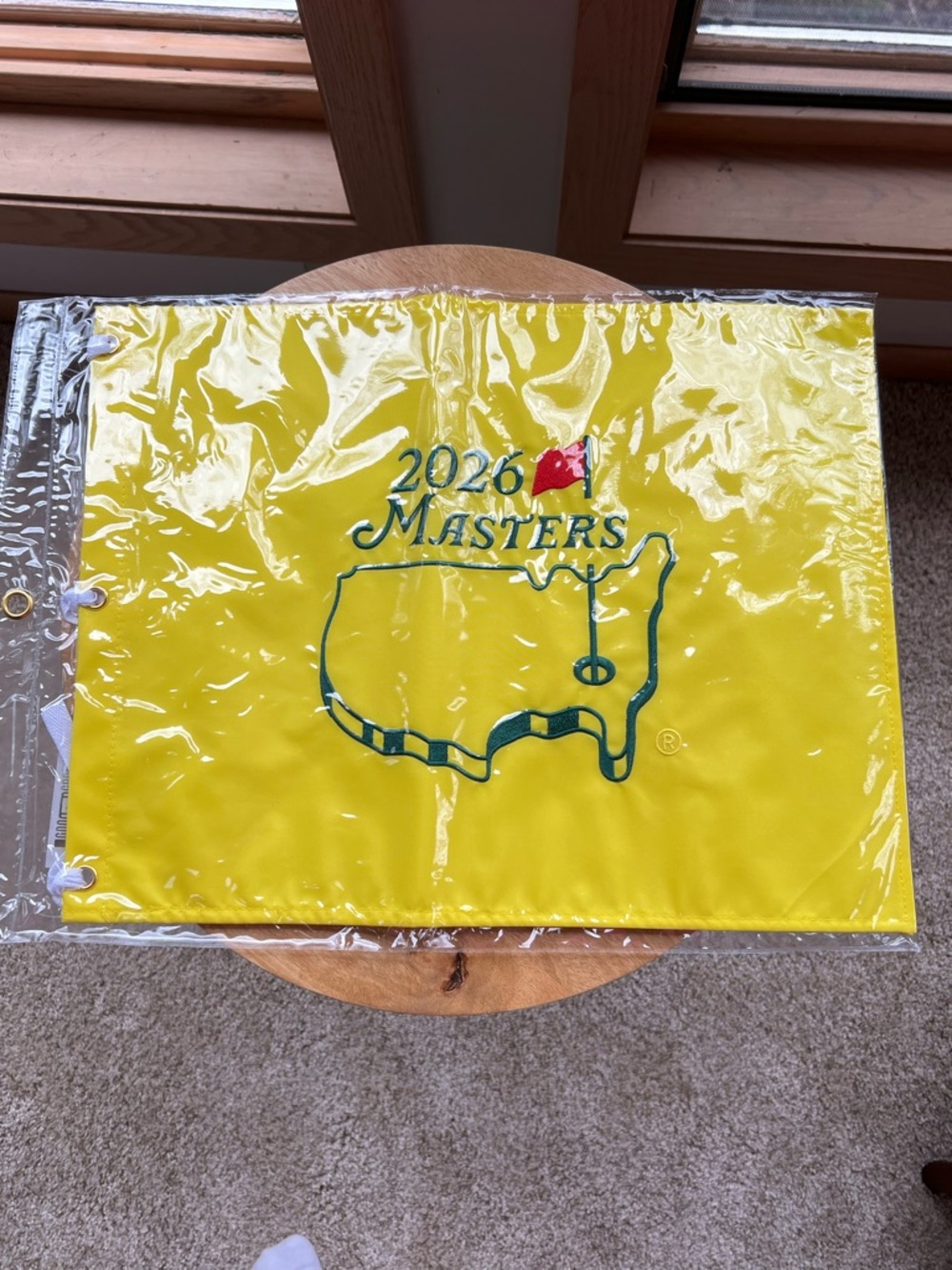 2026 Masters Embroidered Golf Pin Flag - Yellow